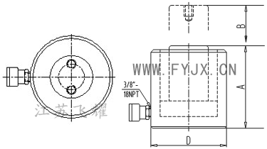 薄型液压千斤顶结构图