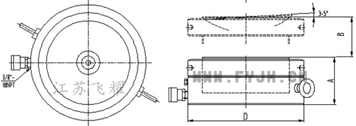 薄型螺母锁定液压千斤顶结构图