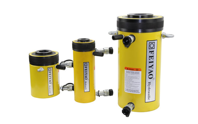 双作用空心千斤顶