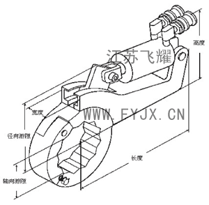 超薄中空式液压扭矩扳手示意图