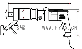 数显电动定扭矩扳手示意图