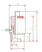 FY-THD液压螺栓拉伸器示意图