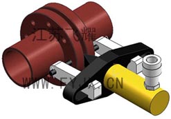 液压法兰劈开器示意图