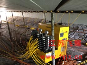 沪宁高速无锡段施工现场