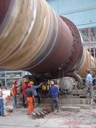 造船厂专用机械支撑现场图